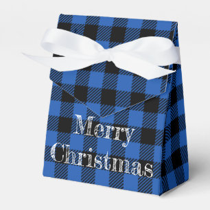 Tropical Fish on Blue Buffalo Pattern Add Text Favour Box