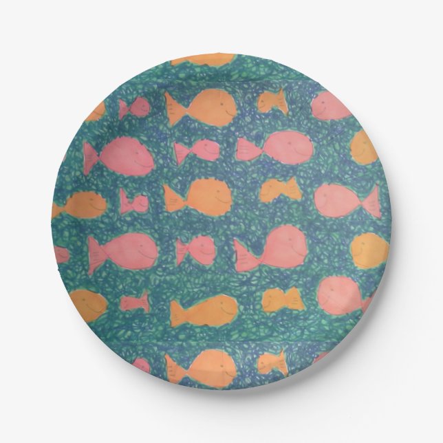 Tropical Fish Paper Plates (Front)