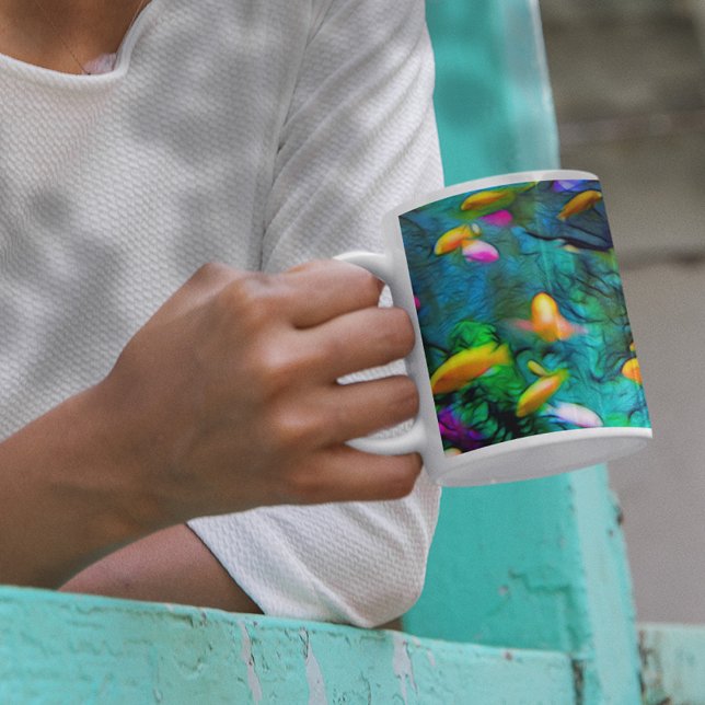 Tropical Fish Spektrel Art Coffee Mug (Creator Uploaded)