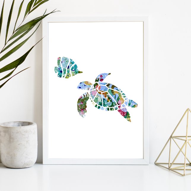 Tropical Fish Watercolor Nursery Art Poster (Creator Uploaded)