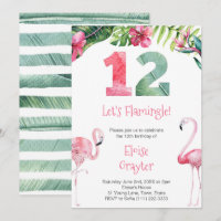 Tropical Flamingo Any Age Female Birthday Party