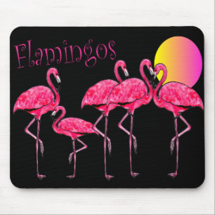 Tropical Flamingo Art Gifts Mouse Pad