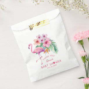 Tropical Flamingo Baby Shower Favour Bag