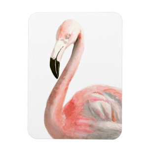 Tropical Flamingo Bird Magnet