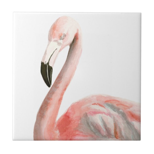 Tropical Flamingo Bird Tile (Front)