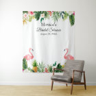 Tropical Flamingo Bridal Shower Photo Backdrop