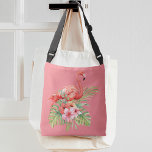 Tropical Flamingo Floral Pink Crossbody Bag<br><div class="desc">Email me @ JMR_Designs@yahoo.com if you need assistance or have any special request.</div>