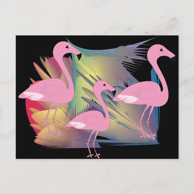 Tropical Flamingo Gifts Postcard (Front)