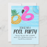 Tropical Flamingo Inflatable Ring Party Birthday I