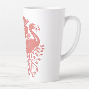 Tropical Flamingo Latte Mug
