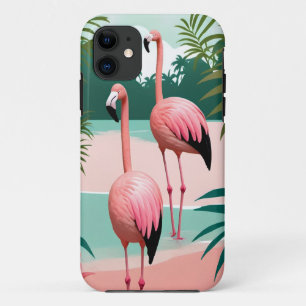 Tropical Flamingo Paradise Case-Mate iPhone Case