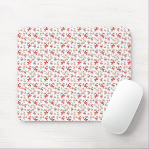 Tropical Flamingo Santa Christmas Pattern Mouse Pad