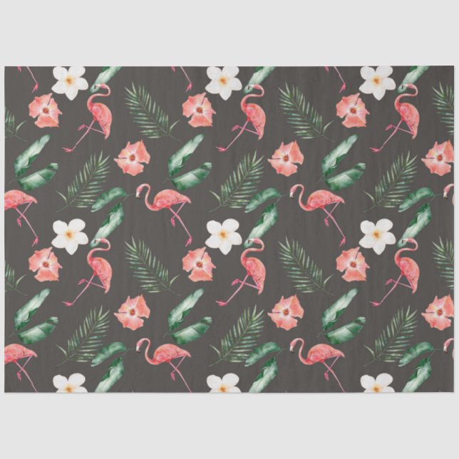  Tropical Flamingo Series Design 18 Tissue Paper (Front)