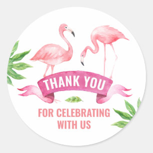 Tropical Flamingo Sticker