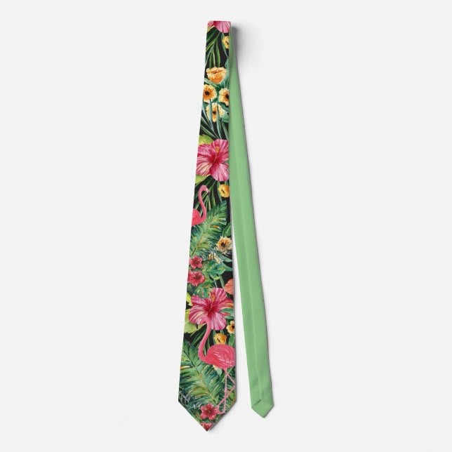 Tropical Flamingo Tie (Front)