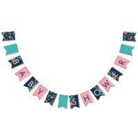 Tropical Flamingos - Pink & Blue - Baby Shower