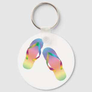 Tropical Flip Flops 1 Key Ring