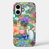Tropical Flora and Fauna IPhone Case