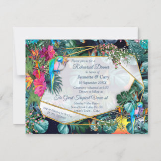 Tropical Flora Paradise & Birds Invitation