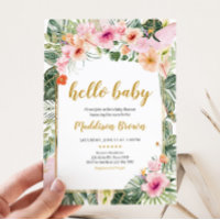 Tropical Floral Aloha Baby Shower