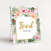 Tropical Floral Aloha Food