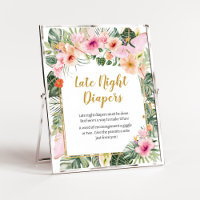 Tropical Floral Aloha Late Night Diapers
