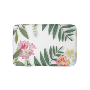 Tropical Floral  Bath Mat