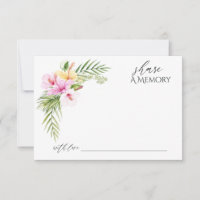 Tropical Floral Beach Share a Memory