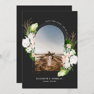 Tropical Floral   Boho Save the Date