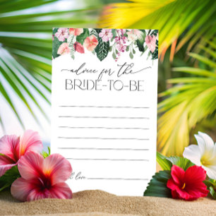 Tropical Floral Bridal Shower Advice For the Bride