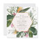 Tropical Floral Bridal Shower Invitation