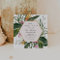 Tropical Floral Bridal Shower Invitation