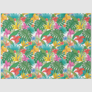 Tropical Floral Colourful Decoupage Tissue Paper