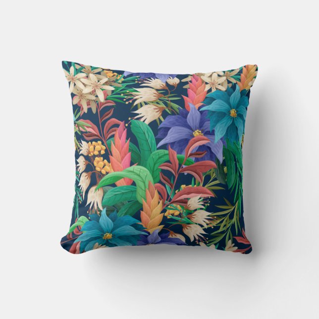 Tropical Floral Cushion (Front)