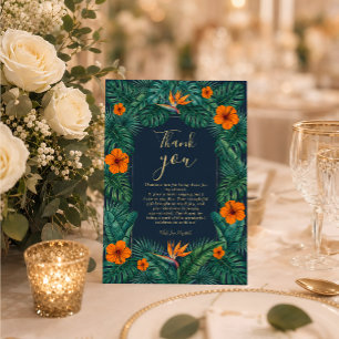 Tropical Floral Design   Hibiscus & Greenery  Invitation