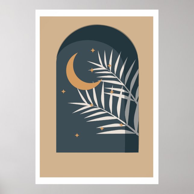  Tropical floral design Poster (Front)