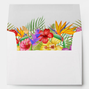 Tropical Floral Garden Paradise Envelope