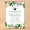 Tropical Floral Green Graduation Party