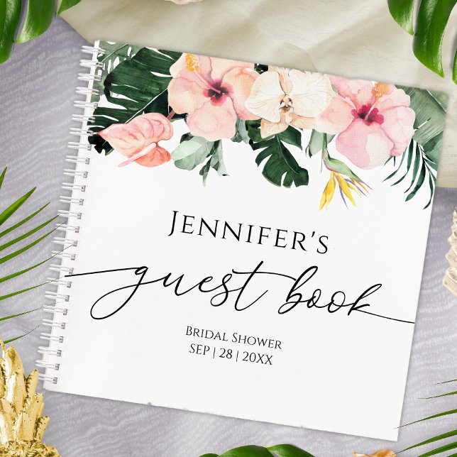 Tropical Floral Guest Book Bridal Shower (Creator Uploaded)