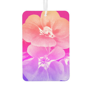 Tropical Floral Look Car Air Freshener