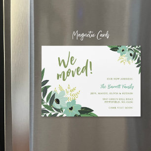 Tropical Floral Magnetic Moving Announcement
