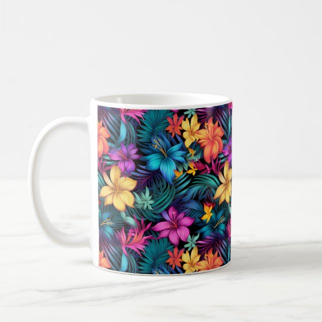 Tropical Floral Mug (Left)