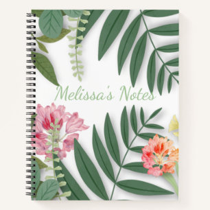 Tropical Floral Notebook