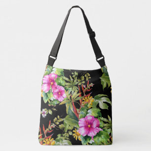 Tropical Floral Pattern  Crossbody Bag