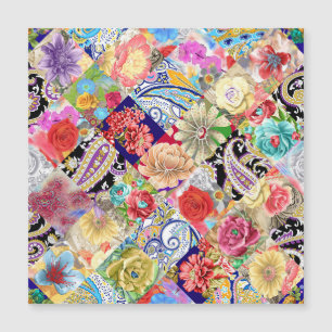 Tropical floral pattern, vibrant colours.