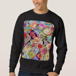 Tropical floral pattern, vibrant colours. sweatshirt