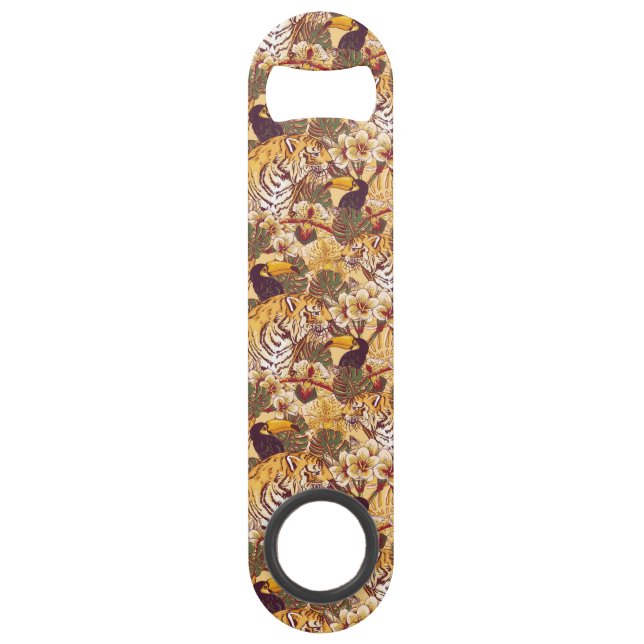 Tropical Floral Pattern With Tiger (Front)