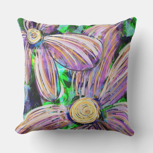 Tropical Floral Pillows Indoor & Outdoor (Front)