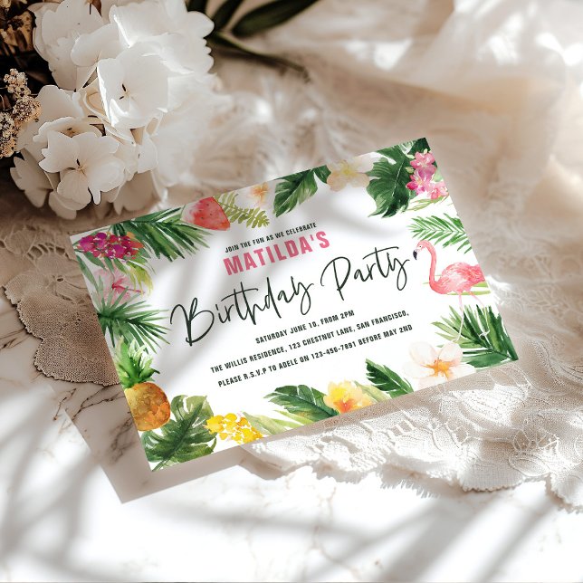 tropical floral pink yellow flamingo stylish (Creator Uploaded)