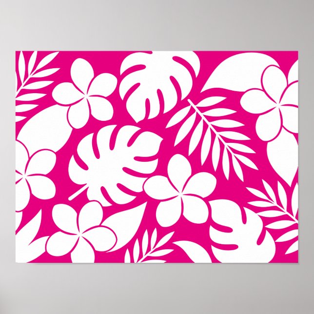 Tropical Floral Poster for Hand Colouring & Displa (Front)